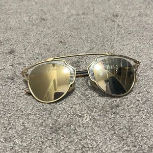 Dior so real gold and tortoise sunglasses